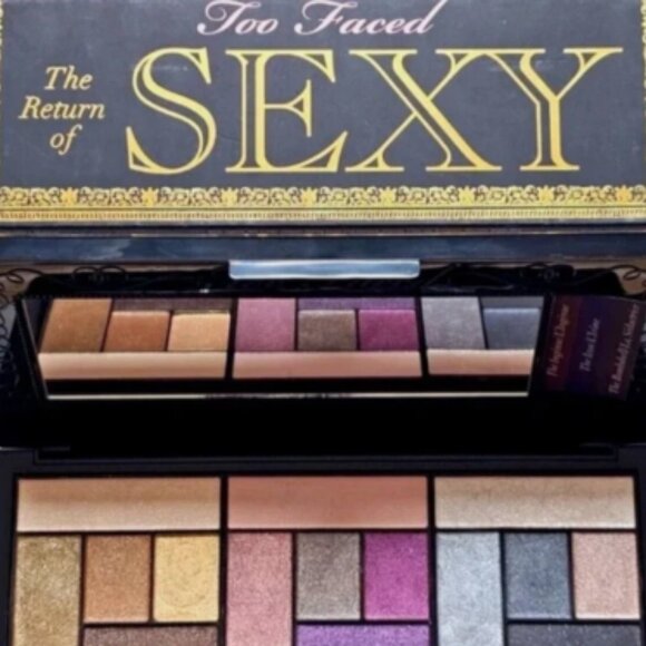 RARE TOO FACED THE RETURN OF SEXY NATURAL EYE 15 COLORS EYESHADOW PALLET NIGHT - Picture 2 of 12